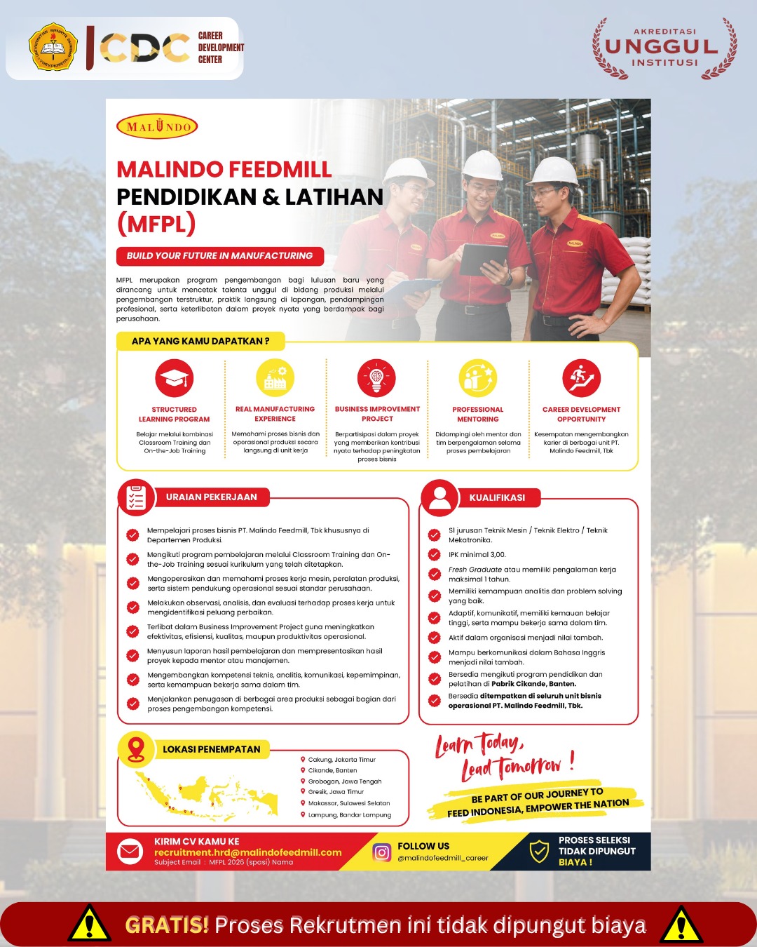 PT Malindo Feedmill, Tbk  :: Pusat Karir